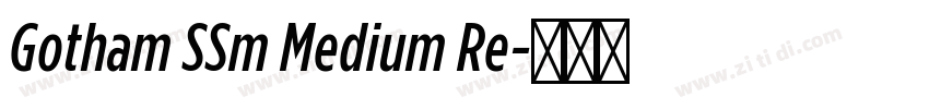 Gotham SSm Medium Re字体转换 Gotham SSm Medium Re字体转换